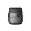 Barbeador Elétrico Recíproco de Lâmina Dupla, Totalmente Lavável, Mini Barbeador Tipo-C com Display Digital LED para Barbear