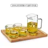 Tetera a prueba de explosiones, engrosada, de vidrio de borosilicato alto, con forma de luna, con colador de té integrado, gran capacidad y un diseño moderno para servir té