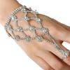 Direto da Fábrica Joias da Moda Joias Pulseira de Diamante Anel Uma Corrente Mulheres Mix and Match Corrente Traseira Elegante Versátil Transfronteiriço
