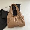 Bolsa de Laço Bonita e Requintada Estilo Coreano Moda Feminina Jeans para o Trabalho Grande Capacidade Tendência Bolsa de Ombro