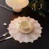 Jogo Americano de Natal Molde por Injeção PVC Redondo para Tigela Impermeável e à Prova de Óleo Jogo Americano de Mesa Festa Jantar em Família Jogo Americano Decorativo de Flores