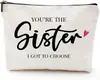 Serie de Bolsas Cosméticas Estampadas de Agradecimiento, Bolsas de Tocador Portátiles de Lino Denso Impermeables para Viaje, Regalos para Amigos, Familiares y Maestros