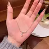 Corrente para Clavícula Estrela Zircônia Microincrustada Estilo Frio de Nicho Luxo Leve Colar de Aço Titânio Simples Explosivo Estilo Coreano para Mulheres