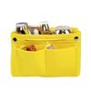 Bolsa Cosmética de Feltro Pronta para Uso Transfronteiriça, Bolsa Interna Multifuncional para Viagem Feminina, Bolsa de Armazenamento de Feltro com Botão de Pressão de Grande Capacidade