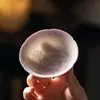 Xícara Mestra de Cerâmica com Design de Flor de Rosa, Xícara de Chá com Pé Alto para Uso Doméstico, Xícara de Chá de Alto Valor Estético, Xícara de Conjunto de Chá Kung Fu