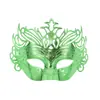 Máscara de Media Cara para Fiesta de Disfraces, Máscara de Ojos de Alta Calidad para Fiesta de Cumpleaños, Carnaval Transfronterizo, Plástico Electroplateado