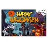 Tela de Fondo para Halloween Juego Completo Decoración Pareados Bandera de Jardín Personalizada Fiesta del Día de Muertos Pancarta Larga Jardín