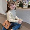 [em estoque] Camiseta Básica Estilosa para Meninas Primavera e Outono Nova Renda para Bebês Meninas Gola Meio Alta Cor Sólida Roupa Interior Infantil