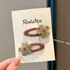 Horquilla Coreana de Otoño e Invierno para Mujer, Pinza Lateral de Gama Alta, Accesorios para el Cabello, Nueva Horquilla Dulce para Niña, Tocado, Pinza para Flequillo, Pinza