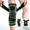 Vendaje de Presión Equipo Protector de Fitness para Hombres y Mujeres, Correa Transpirable para Rodilla para Baloncesto y Ciclismo, Rodillera de Correa Tejida de Nylon