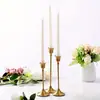 Suporte de Velas Europeu Retrô de Latão Transfronteiriço Romântico Jantar de Natal com Velas Ornamentos Adereços de Casamento Base do Suporte de Velas