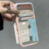 Soporte Doble de Oso 3D Se Vuelve Instantáneamente Compatible con el Estuche Transparente Dopamina Cielo Estrellado para Apple 17promax iPhone16