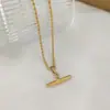 Accesorios de Moda de Alta Gama para Mujer, Colgantes de Acero Inoxidable, Collares Personalizados, Estilo Lujo Ligero, Joyería de Nicho, Disponibles en Stock