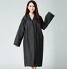 Impermeable no desechable al por mayor moda adulto con capucha impermeable para lluvia impermeable de punto turístico para kayak portátil engrosado