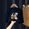 H2028 # Camisetas de Manga Longa para Meninos e Meninas, Roupas de Outono, Roupas Infantis para Primavera e Outono, Tops para Bebês e Crianças Pequenas, Camisetas de Base, Novo Estilo 2025.