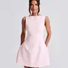 Vestido para Mujer, Verano, Gama Alta, Estilo Nuevo, Cintura con Forma de Pera, Estilo Corto, Dulce para Citas, Sencillo, Petite, Vestido sin Mangas