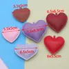 Llavero creativo de cuero con forma de corazón tridimensional, varios tamaños, charm simple para bolso, accesorio para ropa