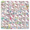 50 Peças de Adesivos de Verão do Kt Cat, Hello Kitty Fresca e Fofa para Brincadeiras na Praia, Adesivos Impermeáveis Personalizados DIY para Diários