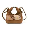 Bolso Mini Bandolera de Gato de Moda y Lindo para Niñas Bolso Accesorio Bolso Cruzado de Moda para Labial de Niña Bolsita de Empanada para Niños