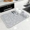 Esterilla Escurridora Minimalista para Encimera de Cocina, Salvamanteles Resistente al Calor, Posavasos Absorbente de Agua Antideslizante Resistente a Manchas para Mesa de Té, Venta al por Mayor desde el Fabricante