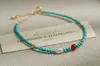 Joyería de Collar Personalizada, Nuevo Pulsera Retro Estilo Chino Turquesa Azul, Procesamiento de Joyería, Artículos de Nicho para Puestos del Mercado del Día de Mayo