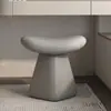 Taburete de Maquillaje de Cuero Genuino de Diseñador para Dormitorio en Casa, Taburete de Tocador Estilo Italiano, Taburete para Cambiar Zapatos en la Entrada, Taburete Bajo, Taburete de Mesa de Café para Sala de Estar