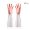 Guantes de Goma al por Mayor para Lavar Platos, Engrosados, Resistentes al Desgaste, Extendidos, Flocado de una Pieza, Cálidos, Invierno con Forro Polar, Antideslizantes para Lavar Verduras