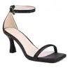 Sandalias de Verano para Mujer con Tacón Ultra Alto, Tallas 34-43, Suela Suave Antideslizante, Tacón Fino, Sandalias de una Sola Tira, Talla Grande Transfronteriza