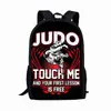 Mochila escolar JUDO JUDO taekwondo 141617 pulgadas Escuela Primaria jardín de infantes mochila de hombro una generación de sistema