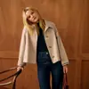 Chaqueta casual simple de mujer para Amazon transfronteriza europea y americana 2026, abrigo de otoño e invierno de manga larga de un solo pecho