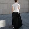 Gao Dingchun Novo Vestido Casual Japonês Estilo Férias Sem Mangas Solto Emagrecedor Longo