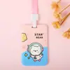 Funda protectora linda para tarjeta de autobús, insignia de tarjeta de comida para estudiantes, permiso de trabajo, certificado de control de acceso para exhibición en el campus, cubierta de tarjeta de fábrica, tarjeta de puerta