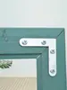 Soporte de Esquina Fijo para Mosquitero de Aleación de Aluminio Estilo Antiguo con Pieza de Fijación de Esquina de Malla Incorporada, Conector de Esquina Incorporado de Plástico, Accesorios para Mosquiteros