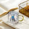 Taza de café, vaso para bebidas frías, vaso de agua de moda, taza de leche para uso doméstico, vaso para bebidas popular, vaso para jugo, vaso de vidrio