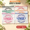 Estuche especial para estudiantes al por mayor de PVC transparente lindo con cremallera bolsa de papelería estilo ins bolsa para bolígrafos de gran capacidad personalizado