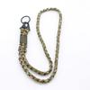 Cordão de pescoço para guarda-sol de exterior, corda de guarda-sol de acampamento, cordão trançado para telemóvel, pingente de fecho de bico de águia, chaveiro de sobrevivência