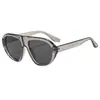 Gafas de Sol Retro de Marco Grande Estilo Europeo y Americano para Mujer, Gafas de Sol de Personalidad de Moda, Protección UV, Efecto Adelgazante, Gafas Aviador de Gama Alta
