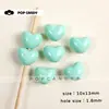 Pequeño Corazón de Melocotón Joyería Artesanal con Cuentas Corazón Acrílico Pintado Cuentas Sueltas Materiales Artesanales Accesorios Accesorios de Colgante