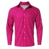 Camisa de Manga Larga de Moda Tendencia Estampado Digital 3D Nueva Primavera y Otoño Transfronteriza Aliexpress Fuente de Fábrica Estilo Coreano Corte Delgado