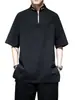 Top de diseño elegante con manga, transpirable y ligero, camiseta talla grande para hombres corpulentos, de verano, bordado, estilo chino, corte holgado
