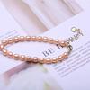 Pulsera de perlas naturales reales de plata esterlina S925, pulsera de plata de cuerpo completo, pulsera de perlas de gato con concha de plata rota