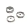 Anel de aço inoxidável trançado com malha de 4/6/8mm, personalizado, que não desbota, não deforma, anel de casal, acessório de mão popular