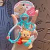 Llavero Original Lindo Oso de Mantequilla Encanto para Mochila Llavero de Coche Bolso Colgante Pequeño Regalo Pequeño para Pareja