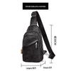 Bolsa de Peito Masculina Impermeável Bolsa Transversal de Tecido Oxford Masculina Mochila Bolsa de Ombro Pequena de Ombro Casual