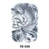 Pegatinas de Tatuaje de Espalda Completa, Pegatinas de Tatuaje de Espalda Completa con Guan Er, Sun Wukong, Dragones, Tigres, Animales, Pegatinas de Tatuaje de Espalda Completa Grandes Impermeables de Colores