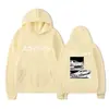 Sudadera con capucha casual de moda callejera con estampado de letras D de doble cara, estilo Anime Drift Ae86, para hombres y mujeres
