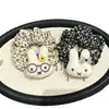 Laço de Cabelo Miffy Floral em Formato de Coelho Fofo Adorável Ferramenta Redutora de Idade para Cabelo Coração Delicado Sobrecarga Essencial Diário