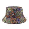 Comércio Exterior Primavera e Verão Novo Chapéu de Pescador Dupla Face Chapéu Feminino Estampa Grafite Combina com Tudo Chapéu Casual Masculino para Exterior