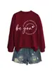 Sé tú sé amable sé considerado Amazon Wish sitio independiente sudadera casual simple para mujer