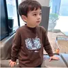 Camiseta de Manga Larga de Primavera para Niños y Niñas Medianos y Grandes De Rong Primavera y Otoño Camiseta Fina de Manga Larga Camiseta Básica Infantil Moderna